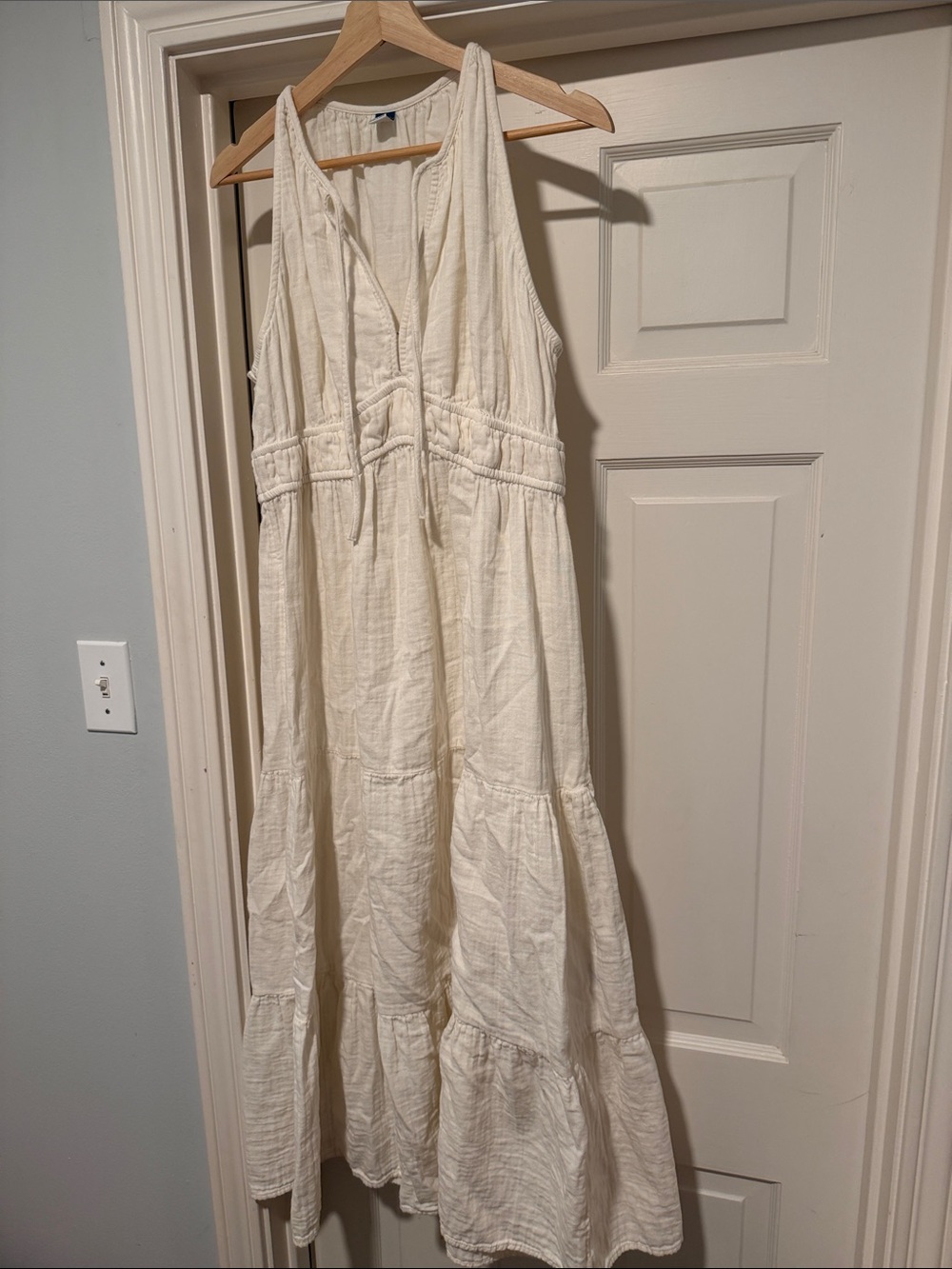 Old Navy Cotton Sleeveless Tiered Maxi Dress